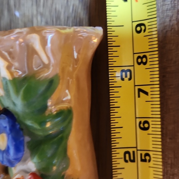 Lusterware Birds on a Fence Made in Japan Ceramic Vase 3 1/2" x 4" vinta… - Picture 6 of 12